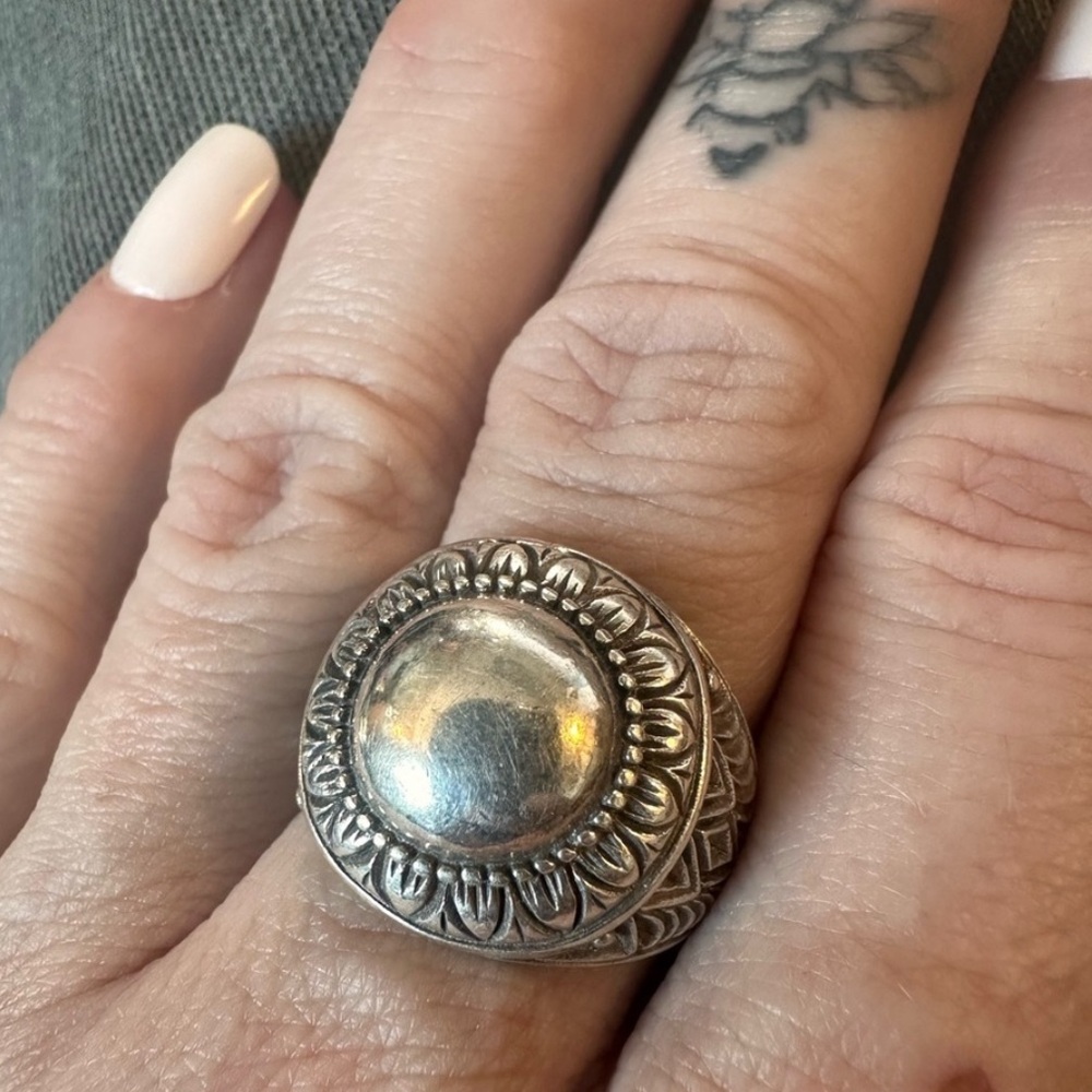 Sterling Silver 925 Women's Bubble Ring size 7